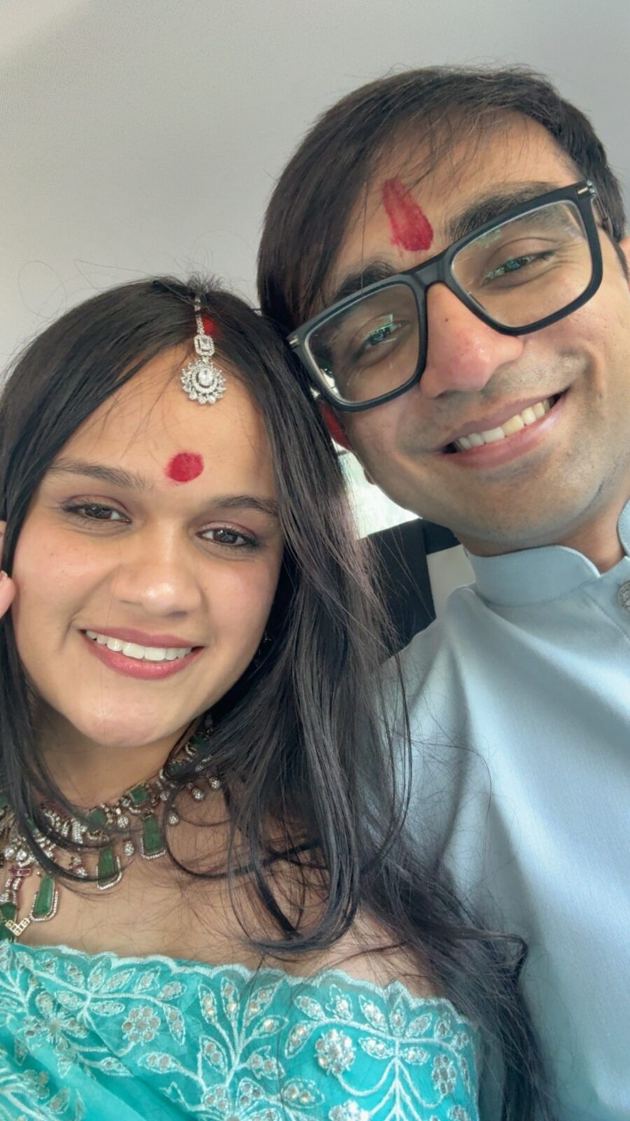 Bilv and Vinanti after their court marriage