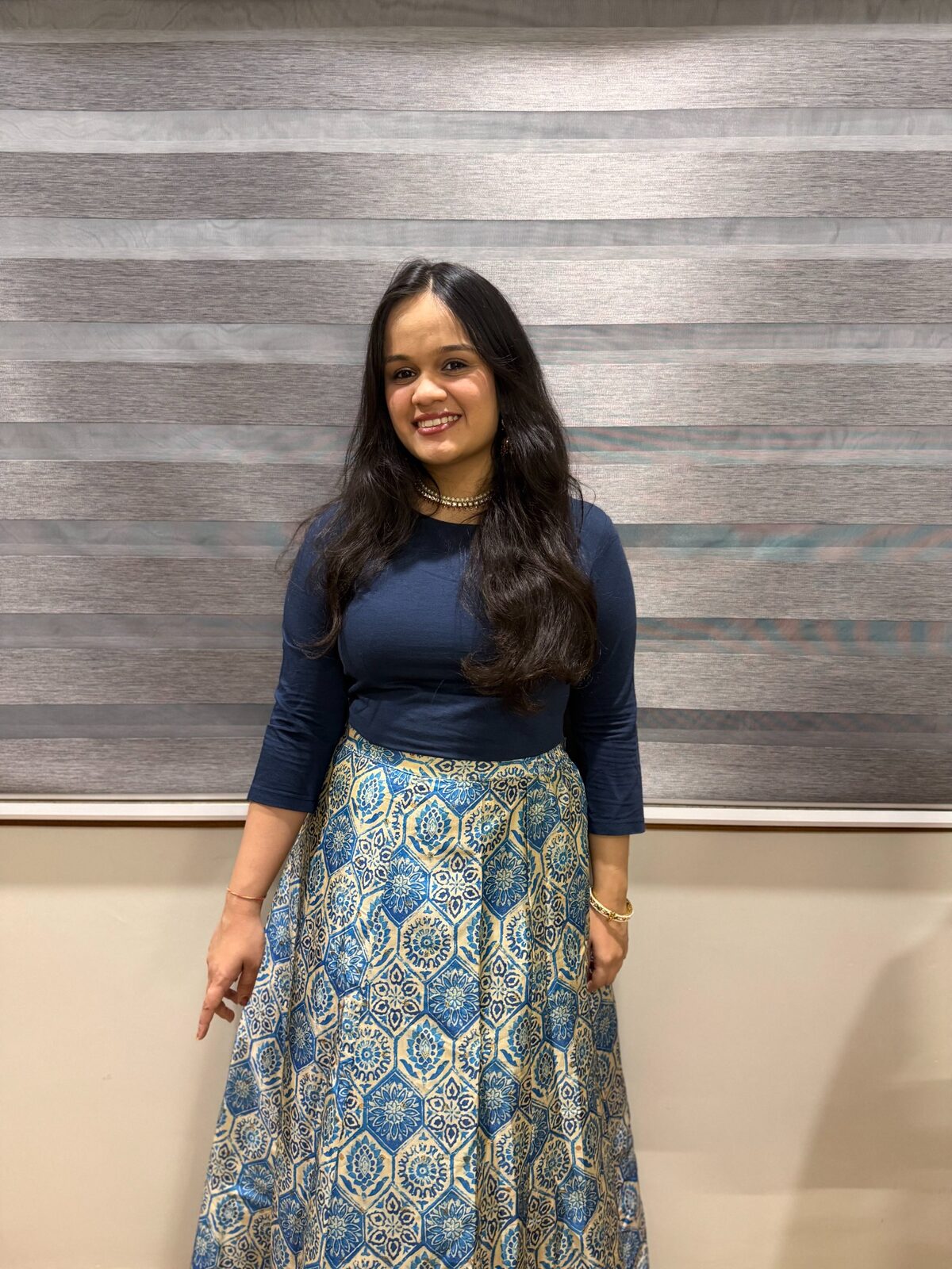 Vinanti dressed up for Malhar's wedding