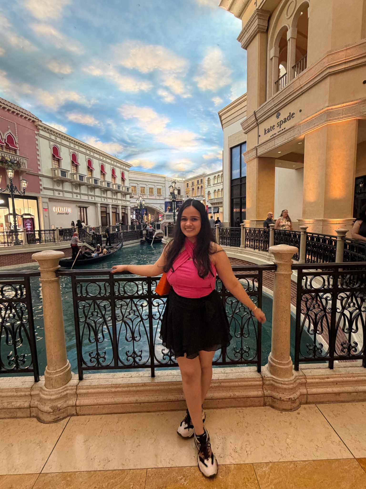 Vinanti smiling during a trip to Las Vegas